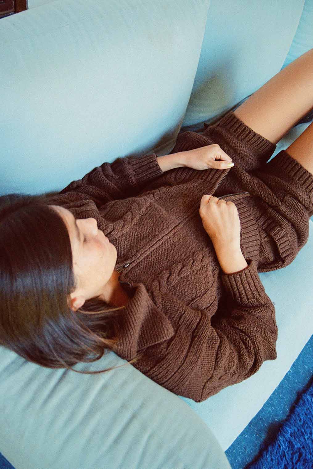 Braided Knit Cardigan