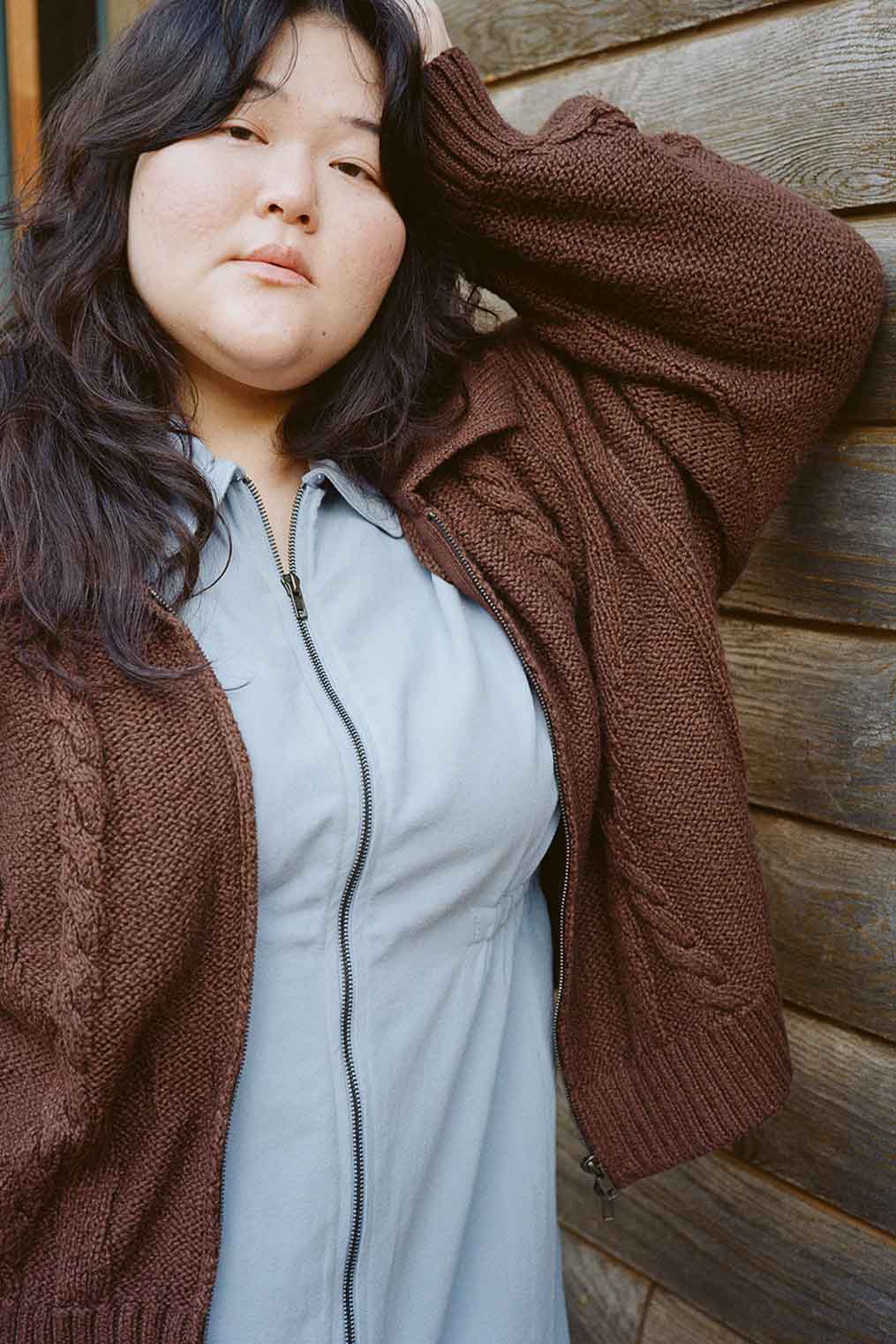 Braided Knit Cardigan