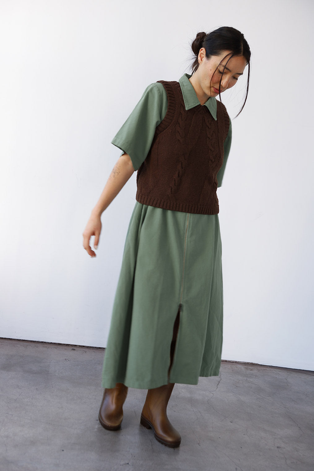 Braided Knit Vest