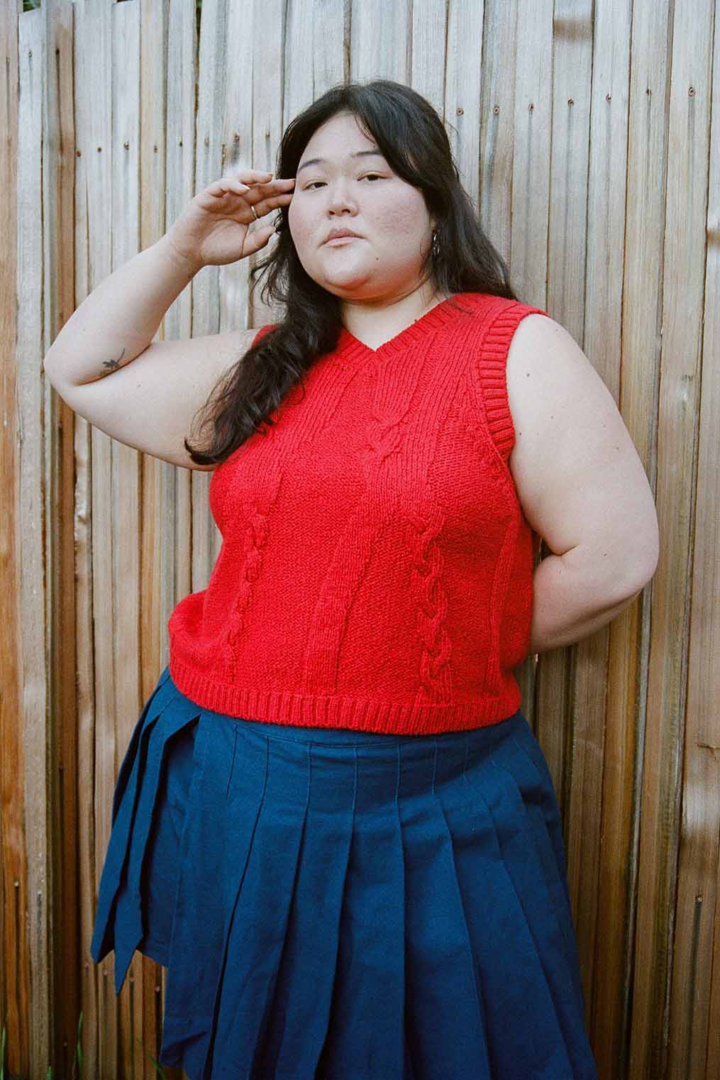 Braided Knit Vest
